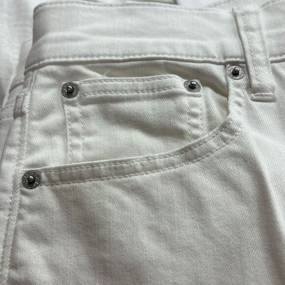 J. crew Factory Wide-leg crop jean stretch in seashell white NWT - Picture 9 of 16